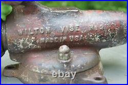 Vintage Wilton Bullet Vise No. 3 Swivel Base 3 jaws very good working order