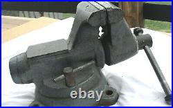 Vintage Wilton Bullet vise 5 jaws No. 1750 with Swivel Base & pipe grip jaws