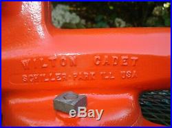 Vintage Wilton Cadet Machinists Bullet Bench Vise Swivel Base 4 Jaws 8140-9140