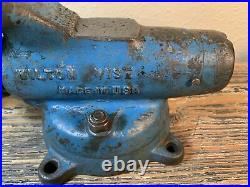 Vintage Wilton Early Bullet Vise 3 Jaw 1946 with Swivel Base No Reserve