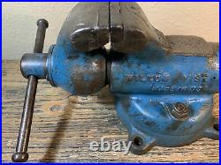 Vintage Wilton Early Bullet Vise 3 Jaw 1946 with Swivel Base No Reserve