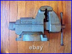 Vintage Wilton Made in USA 111106 Machinist Bench 4 Vise withSwivel Base & Anvil