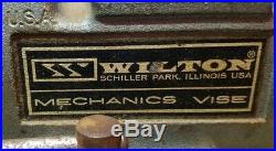 Vintage Wilton Mechanics Vise 4 Jaws Made In USA withSwivel Base