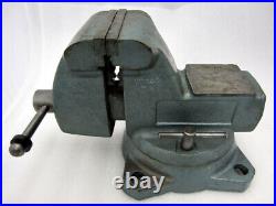 Vintage Wilton No. 745 Mechanics Bench Vise with 5 Jaws & Swivel Base