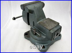 Vintage Wilton No. 745 Mechanics Bench Vise with 5 Jaws & Swivel Base
