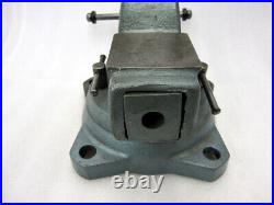 Vintage Wilton No. 745 Mechanics Bench Vise with 5 Jaws & Swivel Base