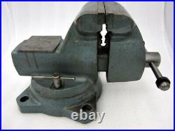Vintage Wilton No. 745 Mechanics Bench Vise with 5 Jaws & Swivel Base