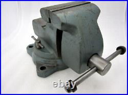 Vintage Wilton No. 745 Mechanics Bench Vise with 5 Jaws & Swivel Base
