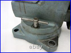Vintage Wilton No. 745 Mechanics Bench Vise with 5 Jaws & Swivel Base