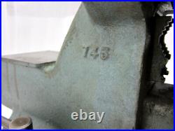 Vintage Wilton No. 745 Mechanics Bench Vise with 5 Jaws & Swivel Base