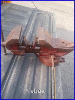 Vintage Wilton SHOP KING 3-1/2 Swivel Base Bench Vise Chicago 14 USA