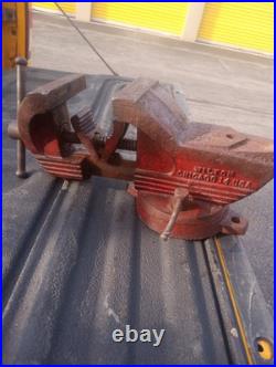 Vintage Wilton SHOP KING 3-1/2 Swivel Base Bench Vise Chicago 14 USA