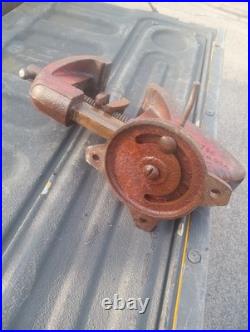 Vintage Wilton SHOP KING 3-1/2 Swivel Base Bench Vise Chicago 14 USA