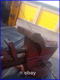 Vintage Wilton SHOP KING 3-1/2 Swivel Base Bench Vise Chicago 14 USA