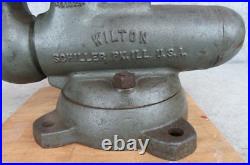 Vintage Wilton Schiller Bullet Bench Machinist Vise Tool 4 Jaws w Swivel Base