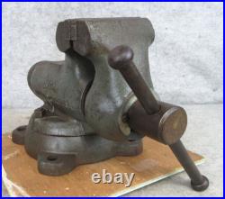 Vintage Wilton Schiller Bullet Bench Machinist Vise Tool 4 Jaws w Swivel Base