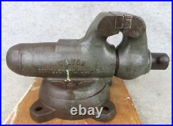 Vintage Wilton Schiller Bullet Bench Machinist Vise Tool 4 Jaws w Swivel Base