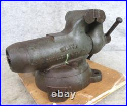 Vintage Wilton Schiller Bullet Bench Machinist Vise Tool 4 Jaws w Swivel Base
