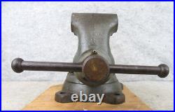 Vintage Wilton Schiller Bullet Bench Machinist Vise Tool 4 Jaws w Swivel Base