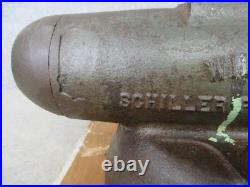 Vintage Wilton Schiller Bullet Bench Machinist Vise Tool 4 Jaws w Swivel Base