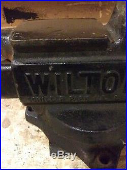 Vintage Wilton Schiller park 5 inch jaws swivel base with anvil vise