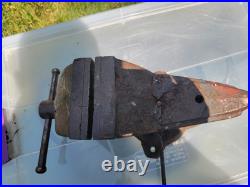 Vintage Wilton Shop King 14 Vise 3-1/2 Jaws Swivel Base Pipe Jaws Chicago