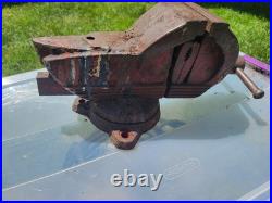 Vintage Wilton Shop King 14 Vise 3-1/2 Jaws Swivel Base Pipe Jaws Chicago