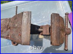 Vintage Wilton Shop King 14 Vise 3-1/2 Jaws Swivel Base Pipe Jaws Chicago