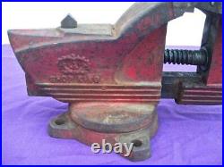 Vintage Wilton Shop King 4 Bench Vise Swivel Base