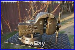 Vintage Wilton Torco 4jaw Bench Vise With Swivel Base & Pipe Grips Chicago USA