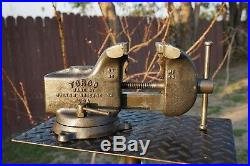 Vintage Wilton Torco 4jaw Bench Vise With Swivel Base & Pipe Grips Chicago USA