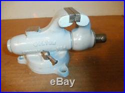 Vintage Wilton USA Baby Salesman's Size Bullet Vise With 2 Inch Jaws Swivel Base