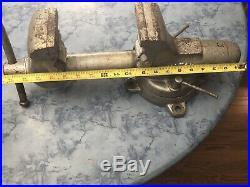 Vintage Wilton USA Bullet 3 1/2 Vise withSwivel Base, Pipe Jaws, Anvil, Working