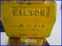 Vintage Wilton Vise 121079 4 Jaw Tilting Vise Swivel Base Bench Table Mount