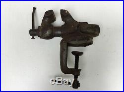 Vintage Wilton baby bullet vise with RARE Wilton swivel clamp base