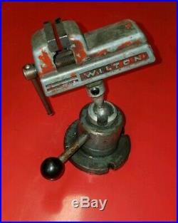 Vintage Wilton vise with Wilton 344 pow-r-arm swivel locking base