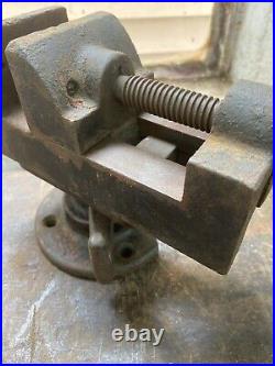 Vintage Yankee Tools Machinist Vise No 993 & Locking Swivel Base No 1993