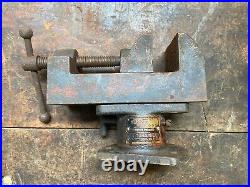 Vintage Yankee Tools Machinist Vise No 993 & Locking Swivel Base No 1993