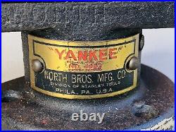 Vintage Yankee Tools Machinist Vise No 9 & Locking Swivel Base No 4992