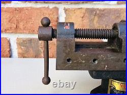Vintage Yankee Tools Machinist Vise No 9 & Locking Swivel Base No 4992