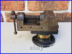 Vintage Yankee Tools Machinist Vise No 9 & Locking Swivel Base No 4992