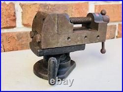 Vintage Yankee Tools Machinist Vise No 9 & Locking Swivel Base No 4992