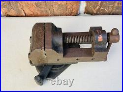 Vintage Yankee Tools Machinist Vise No 9 & Locking Swivel Base No 4992