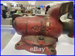 Vintage York Vise No. 100 Swivel Base 4 Jaws