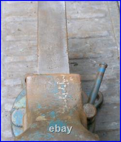 Vintage Yost 204, 4, Bench Anvil Vise, Swivel Rotating Base, Straight Handles