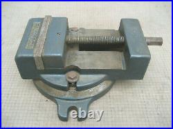 Vtg Palmgren 4 1/2 Milling Machine Drill Press Vise With Swivel Base No Handle