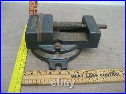 Vtg Palmgren 4 1/2 Milling Machine Drill Press Vise With Swivel Base No Handle