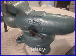 WILTON Bullet Vise 935 Chicago Dated 9/50 Swivel Base 3.5 Jaws
