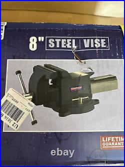 Westward 6RA23G Heavy Duty Combination Vise 8 Ser Jaw with Swivel Base & Pipe Jaw
