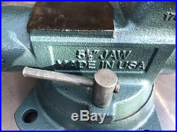 Wilton 1755 Tradesman 5 1/2 Jaws Vise With Pipe Jaws And Swivel Base